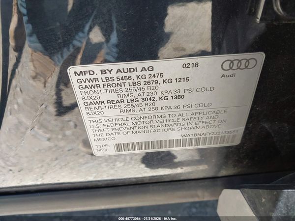 2018 AUDI Q5