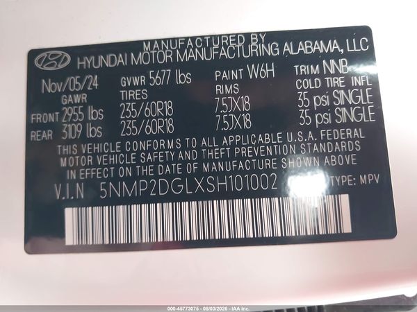 2025 HYUNDAI SANTA FE SEL