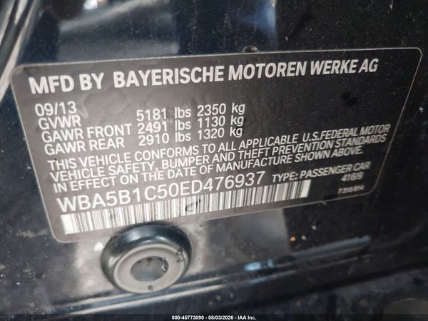2014 BMW 535I