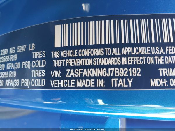 2018 ALFA ROMEO STELVIO TI SPORT AWD