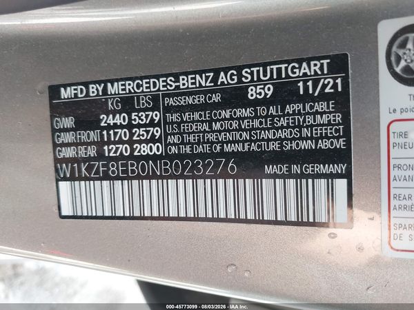 2022 MERCEDES-BENZ E 350 4MATIC