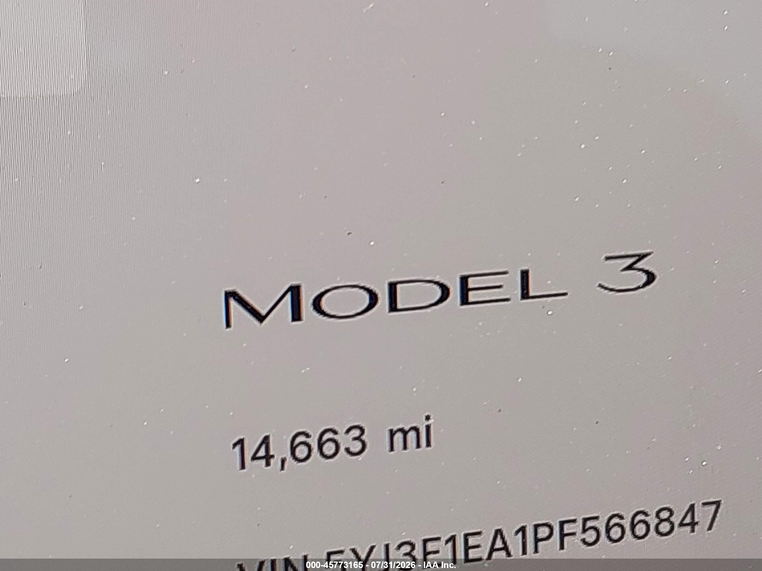 2023 TESLA MODEL 3 REAR-WHEEL DRIVE