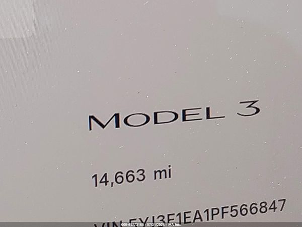 2023 TESLA MODEL 3 REAR-WHEEL DRIVE