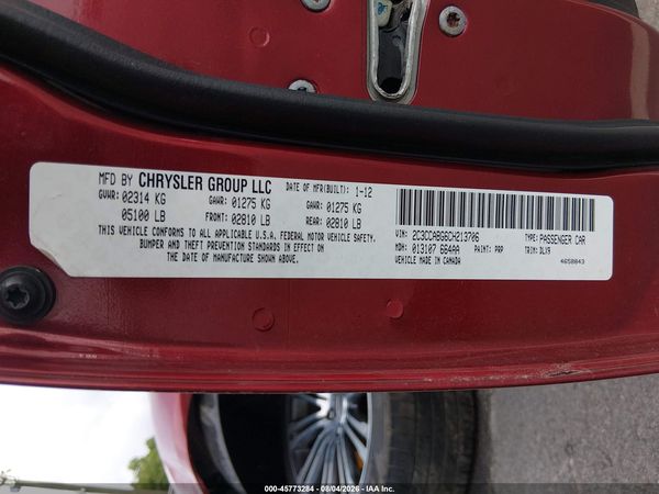 2012 CHRYSLER 300 S V6