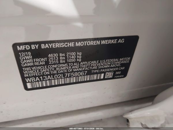 2020 BMW M235I GRAN COUPE XDRIVE — I9