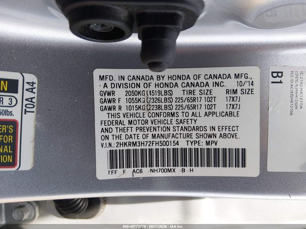2015 HONDA CR-V EX-L