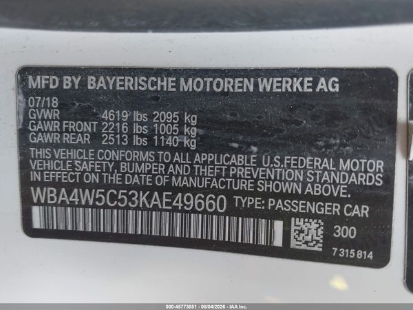 2019 BMW 430I XDRIVE