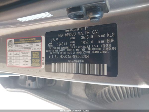 2023 KIA RIO S