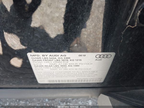 2019 AUDI Q5 45 PREMIUM