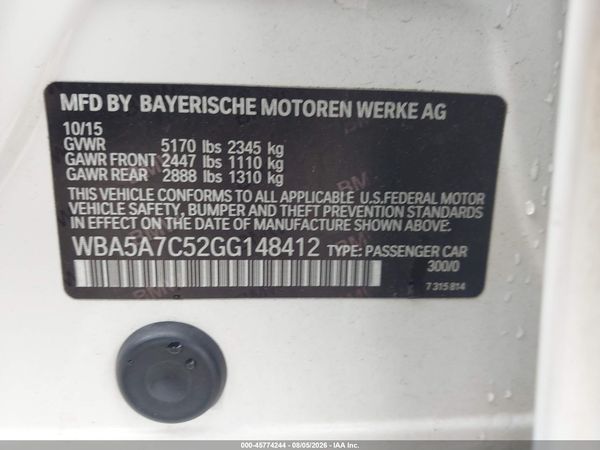 2016 BMW 528I XDRIVE
