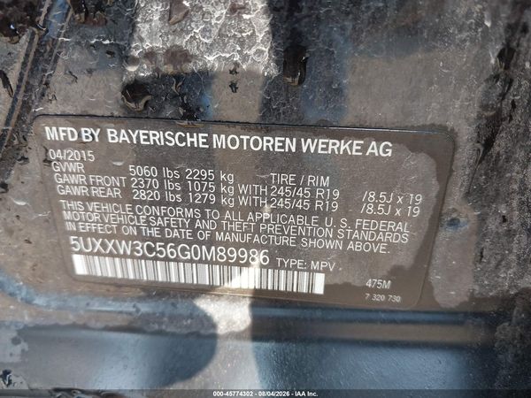 2016 BMW X4 XDRIVE28I