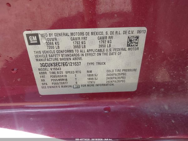 2014 CHEVROLET SILVERADO 1500 LTZ — I9