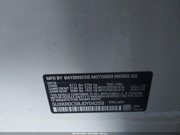 2018 BMW X5 XDRIVE35I