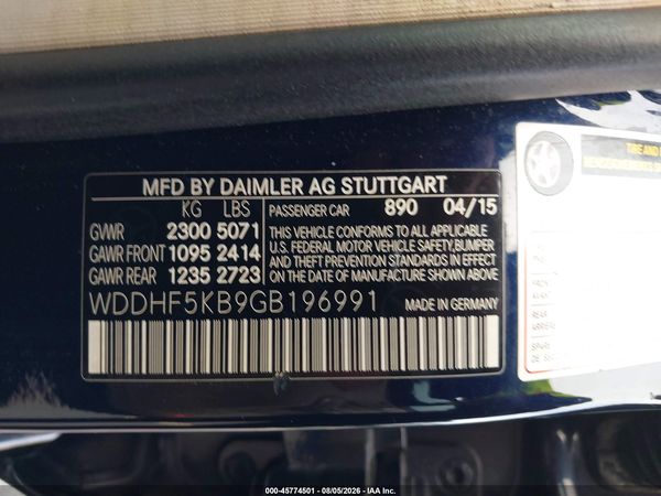 2016 MERCEDES-BENZ E 350 E350