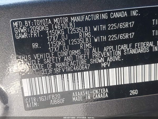 2024 TOYOTA RAV4 LE — I9