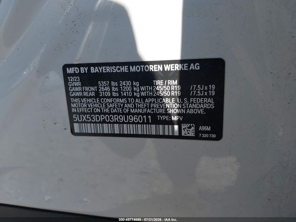 2024 BMW X3 XDRIVE30I