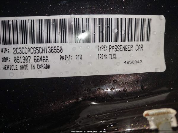 2012 CHRYSLER 300 LIMITED