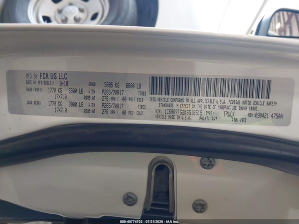 2019 RAM 1500 CLASSIC Tradesman, ST