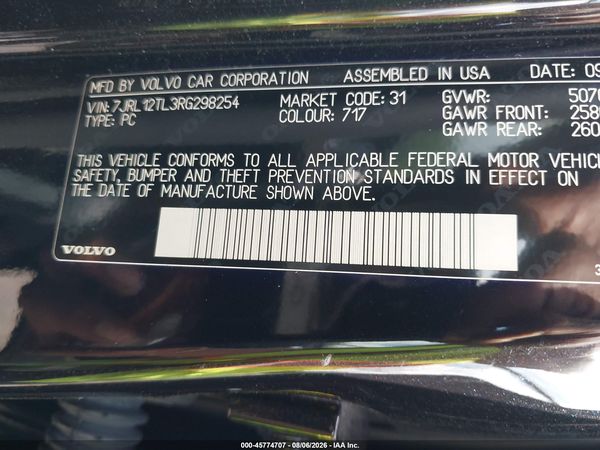 2024 VOLVO S60 B5 PLUS DARK THEME