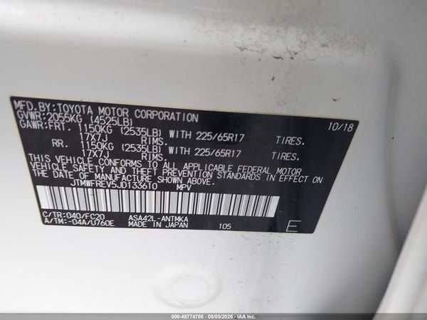 2018 TOYOTA RAV4 XLE