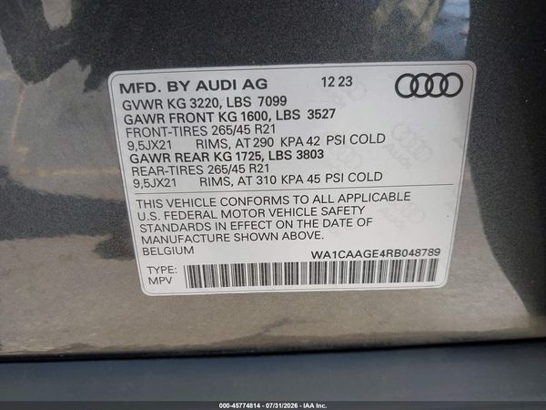 2024 AUDI Q8 E-TRON