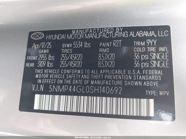 2025 HYUNDAI SANTA FE LIMITED