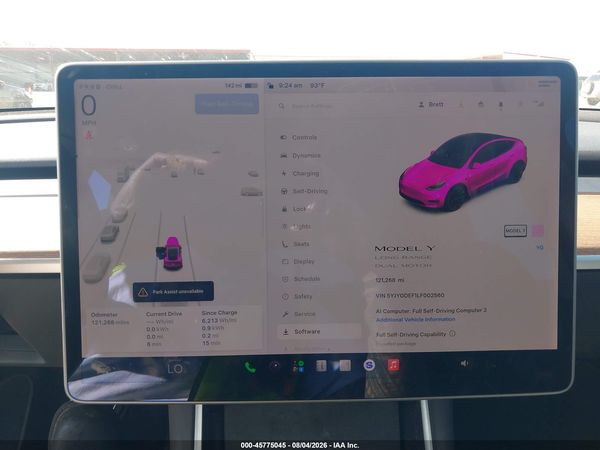 2020 TESLA MODEL Y