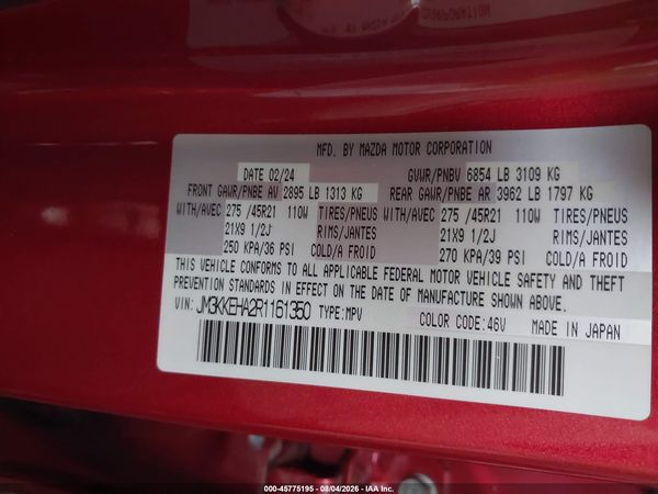 2024 MAZDA CX-90 PHEV PREMIUM PLUS