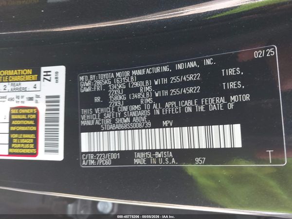 2025 LEXUS TX 500H F SPORT PREMIUM