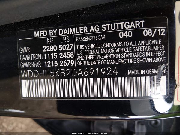2013 MERCEDES-BENZ E 350 E350