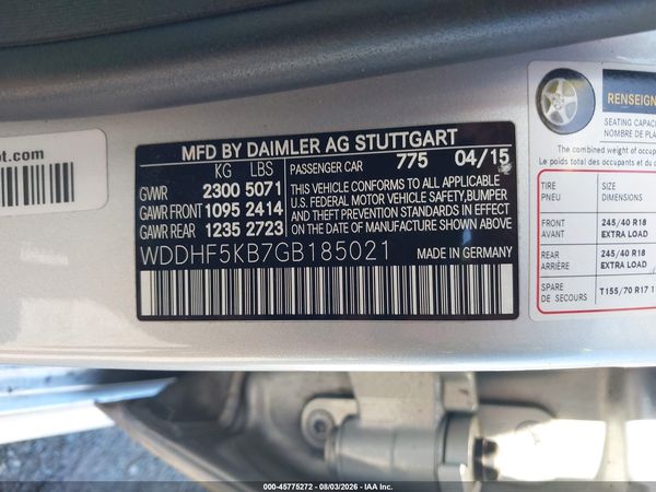 2016 MERCEDES-BENZ E 350 E350