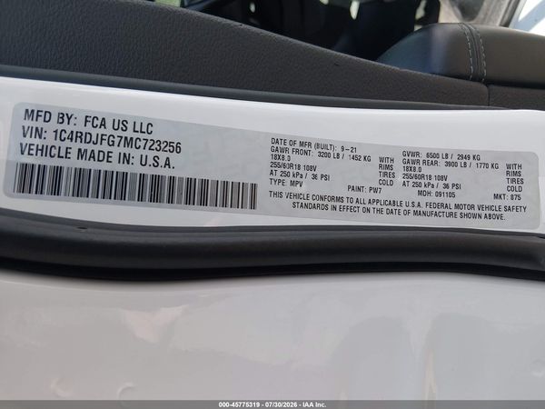 2021 DODGE DURANGO PURSUIT AWD