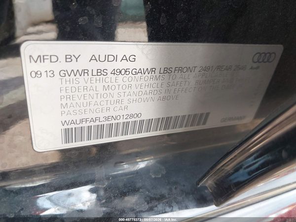 2014 AUDI A4 2.0T PREMIUM