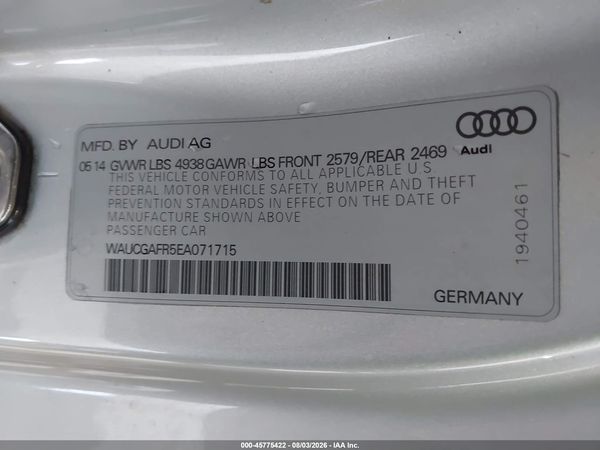 2014 AUDI S5 3.0T PREMIUM PLUS