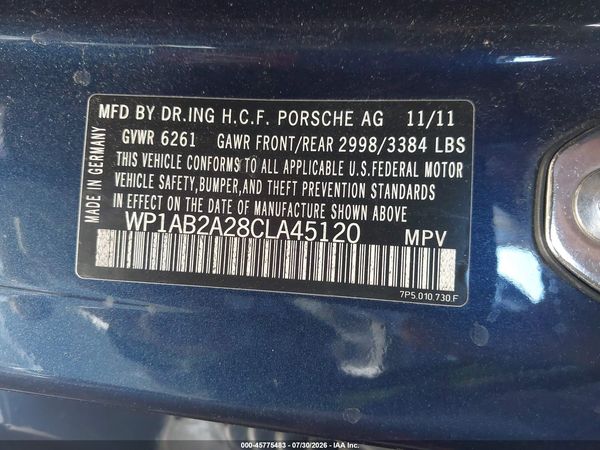 2012 PORSCHE CAYENNE S