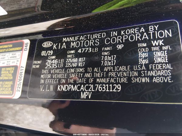 2020 KIA SPORTAGE LX