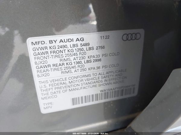 2023 AUDI Q5 SPORTBACK