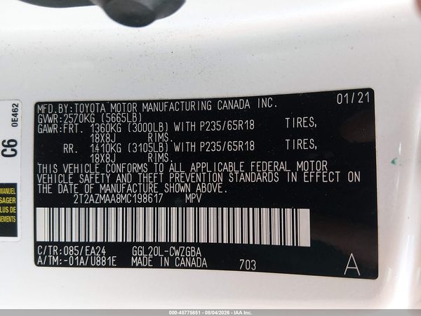 2021 LEXUS RX 350 350 Base