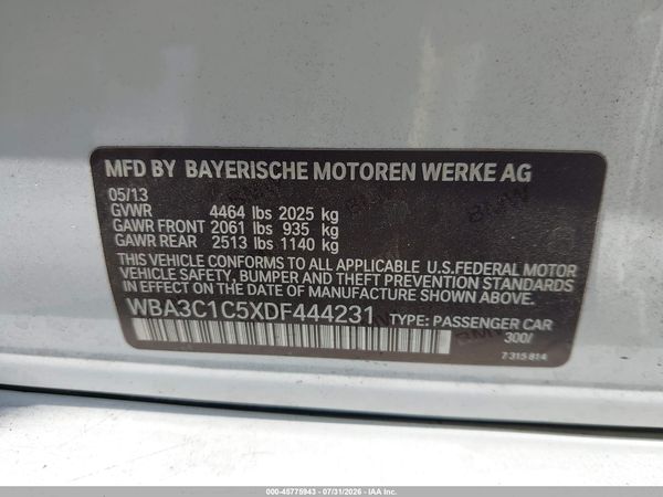2013 BMW 328I