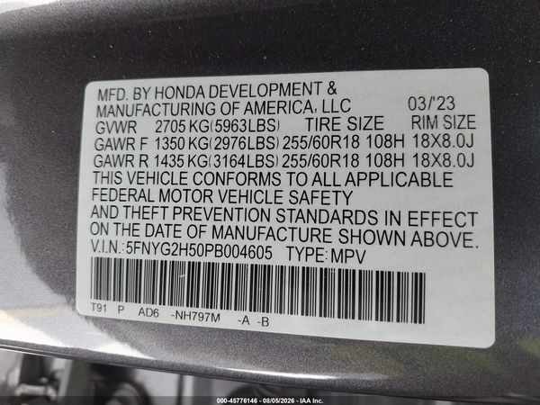 2023 HONDA PILOT 2WD EX-L 7 PASSENGER