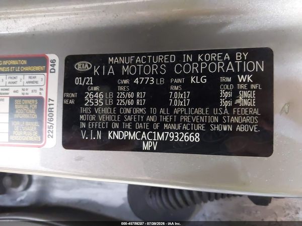2021 KIA SPORTAGE LX