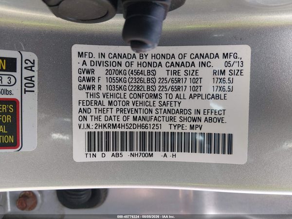 2013 HONDA CR-V EX