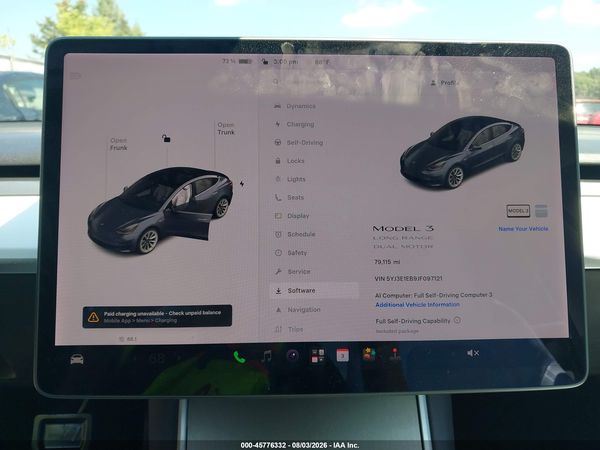 2018 TESLA MODEL 3 LONG RANGE/PERFORMANCE