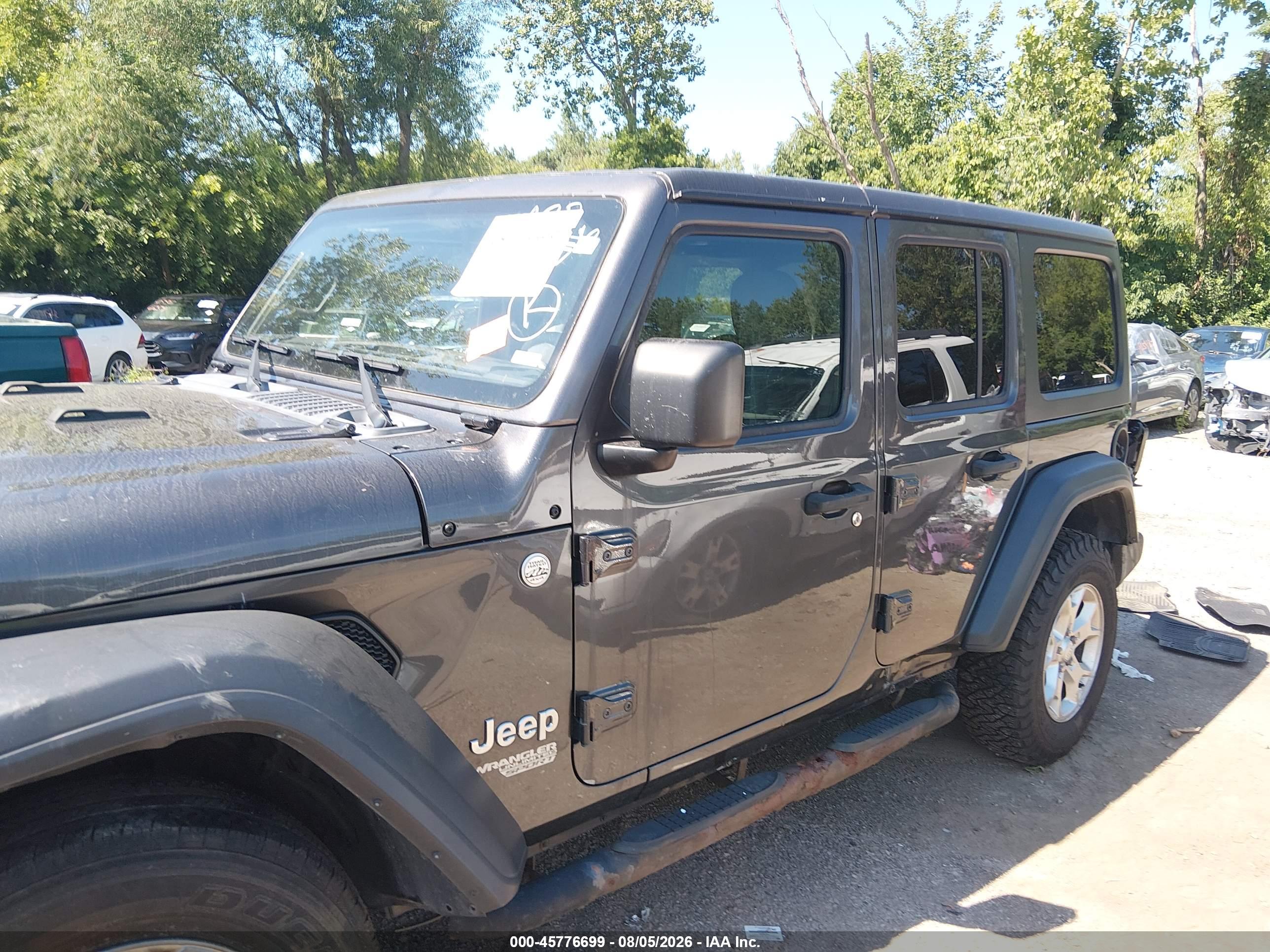 2018 JEEP WRANGLER UNLIMITED SPORT 4X4