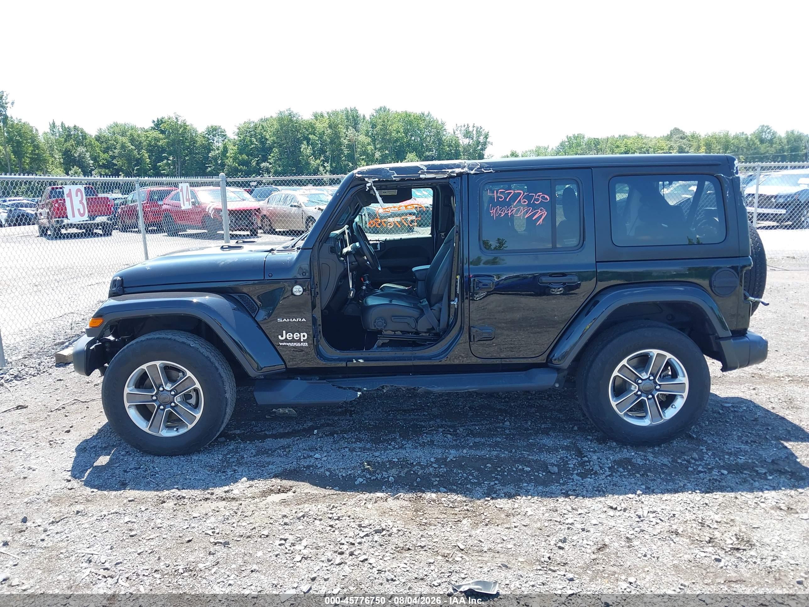 2020 JEEP WRANGLER UNLIMITED SAHARA 4X4