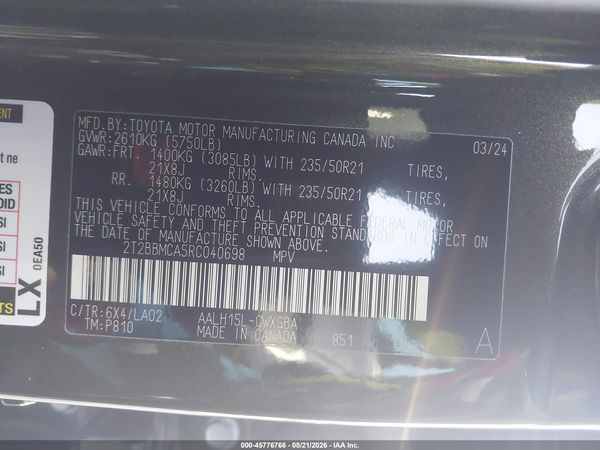 2024 LEXUS RX 350H LUXURY