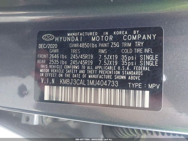 2021 HYUNDAI TUCSON SPORT