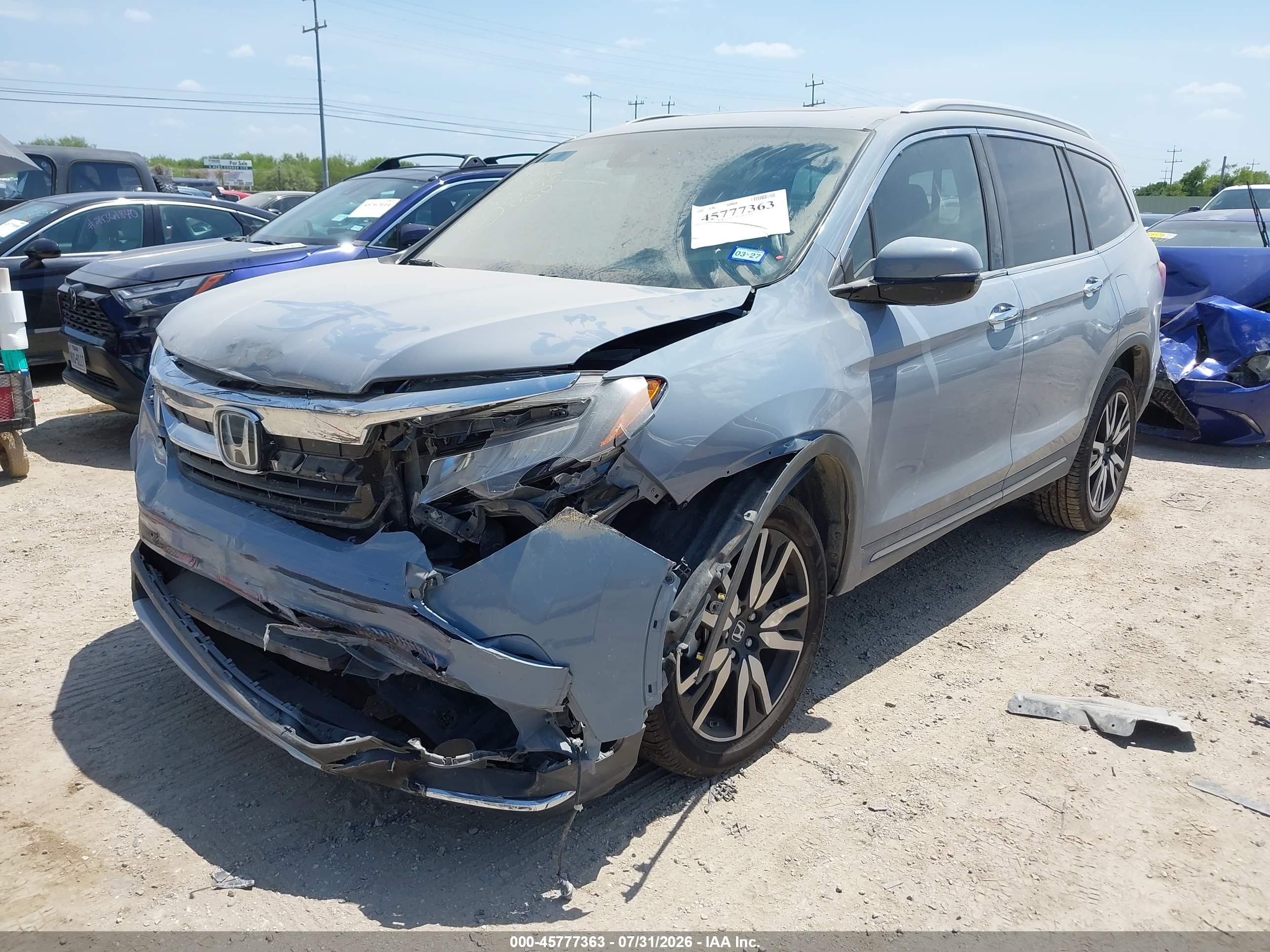 2022 HONDA PILOT AWD TOURING 7 PASSENGER — I2