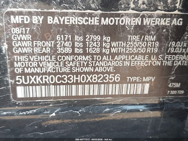 2017 BMW X5 XDRIVE35I