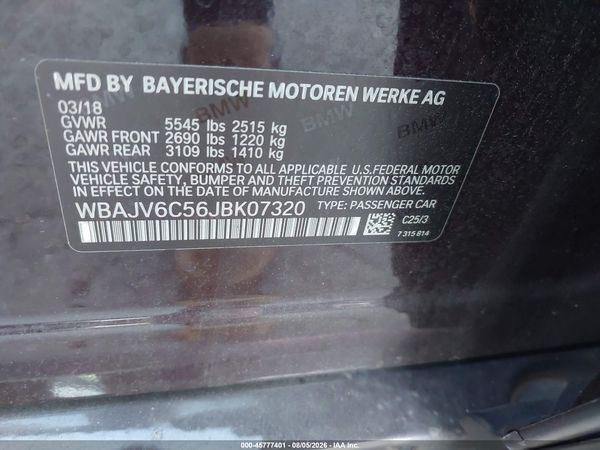 2018 BMW 640I GRAN TURISMO XDRIVE